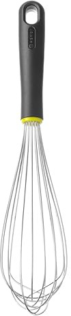 HENDI Schneebesen, Rührbesen, Ballonschneebesen, 8 dicke Drähte, Polypropylen Griff mit Aufhängeöse, Geschirrspülmaschinengeeignet, 350mm, Edelstahl
