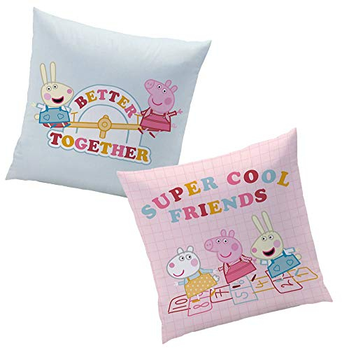 Peppa Pig Cool | Kinder Deko-Kissen 40 x 40 cm | Peppa Wutz