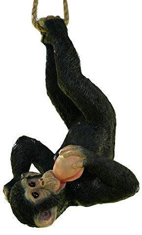 Darthome Ltd Climbing Monkey Tree Hanging Garden Tree Ornament Statue Sculpture Decoration B
