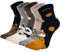PUTUO Zehensocken Damen Finger Socken: Sneaker Socken aus Baumwolle mit Fünf Zehen für Sport Laufende Freizeit 5 Paare