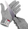 NoCry schnittsichere Handschuhe mit Griffnoppen – Leistungsfähiger Level 5 Schutz, lebensmittelecht. Größe: S, 1 Paar