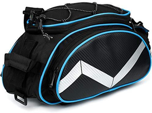 Bingo-Shop Fahrradtasche für Gepäckträger Gepäckträgertasche Wasserdicht Multifunktionale Packtasche für Fahrrad Sitz Outdoor Fahrrad Korb Schulter Handtasche 16L F90-N