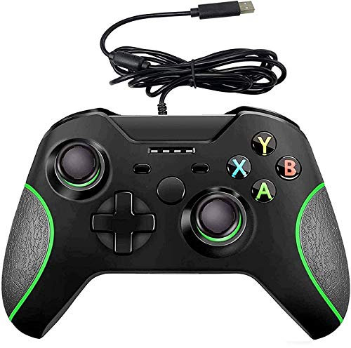 Hovlia Wired Controller for Xbox One,Dual Vibration USB Xbox One Wired Game Controller,Compatible with Xbox One/S/X/PC Windows 7/8/10, with 3.5mm Headset Audio Jack