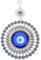 IMIKEYA Turkish Blue Eye Ornament Evil Eye Blue Pendant Glass Hamsa Good Luck Lucky Charm Hand Fatima Protection Hanging Decor for Home Wall Door Ornament