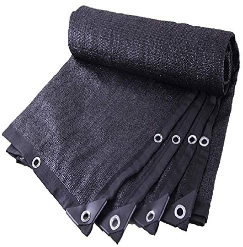 MY1MEY Red de Sombra 80% Negro Red de Sombra Techo Toldo Parasol Camping Jardin Malla Sombreo Toldo Vela de Sombra Rectangular para Patio Piscina Jardín(4x5m/13.12x16.4ft)