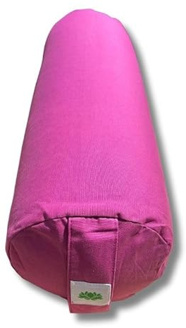 Yoga-Bolster Lotus Dinkelspelz, hergestellt in Frankreich, 68 x 20 cm