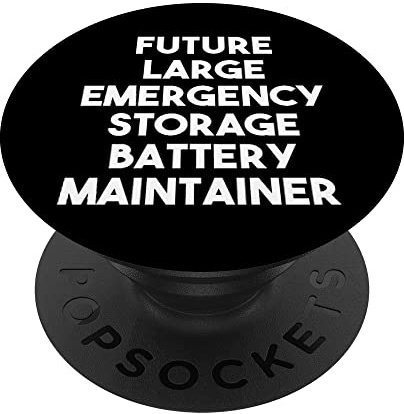 Future Large Emergency Storage Battery Maintainer PopSockets Swappable PopGrip