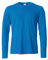 Clique - Men's Long Sleeve T-Shirt Basic-T L/S, Cotton Jersey, Elastic Collar, Sweatband, Slim-Fit Fit, Royalblue, XXXL