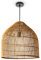 Paco Home Luminaria Suspensión Salón Bohemia Lámparas Cesta Lámpara Colgante Ratán Comedor Lámpara Papel E27, Tipo de lámpara:Lámpara colgante - Tipo 1, Farbe_MuVa:Beige (Ø44 cm)