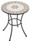 Warmiehomy Garden Table Mosaic Table 60cm Outdoor Dining Table Round Patio Coffee Table
