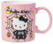 Silver Buffalo Sanrio Hello Kitty Halloween-Skelettnetz, wachsbeständige Keramiktasse, 590 ml