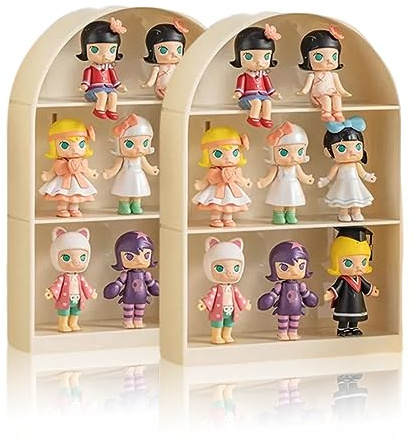 Blindbox Vitrine Wandmontage - Staubgeschütztes Regal für Actionfiguren & Puppen, Flexibel Einsetzbar, PET Material