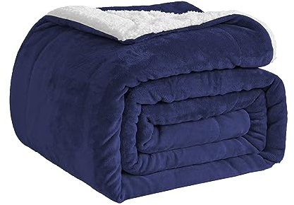 Good Nite Kuscheldecke Flauschig 230x270cm Weiche Fleece Sofadecke für Couch & Wohnzimmer Flauschige Wolldecke Grau Sherpa Decke mit Premium Flauschfleece