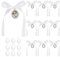 PH PandaHall 10 Stück Blumenstrauß Foto Charm Ovaler Brautstrauß Charm Antik Silber Spitzen Engel Charm Hochzeits Gedenk Blumenstrauß Charm Erinnerungs Foto Charm Mit Satinband Und Glasperlen
