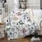 Linfye Fleecedecke Blanket 180x220, Dschungel-Dinosaurier Kuscheldecke Flauschig Sofaüberwurf Sofa üBerwurfdecke Wolldecke als Sofadecke Wohndecke Tagesdecke oder Campingdecke