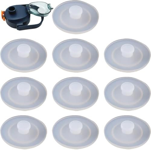 10 Pcs Silicone Water Bottle Lid Plug Non Spill Bottle Lid Plug Silicone Straw Hole Grommets Dust- Proof Plugs Cap Protector