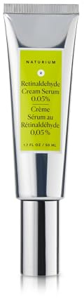 Naturium Retinaldehyde Cream Serum 0.05%, Face, Neck and Chest, 50 mL | Anti-Ageing Treatment & Smoothing Care, Formula with Retinol, Combats Fine Lines, Improves Uneven Skin Tone & Texture