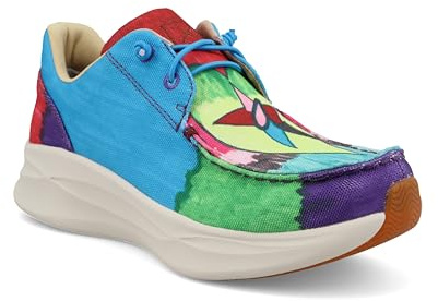 Twisted X Women's Feather X Casual Boat Shoe, Multi, 9 UK
