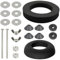 DOOCECIY Toilet Cistern Parts, Close Coupled Toilet Cistern Seal Kit, Easy to Install