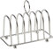 Nobel Chrome Toast Bread Rack, 6 Bread Slices Slot, Toast Cooling Holder (Chrome Round Top)