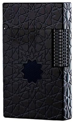 Encendedor de Queroseno de latón Lucky Star Slide | Tapa abatible Vintage, Resistente al Viento, Llama Suave | Encendedor clásico de Metal, Regalo for Hombres, papás y coleccionistas(Black)