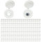 DAQUN 120 Pcs Screw Caps, White Screw Caps, Plastic Cover Cap Suitable for Concealing Screws Holes on Furniture and DIY Project