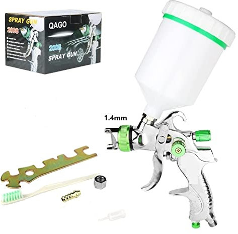Pulverizador de pintura, PISTOLA DE PULVERIZACIÓN Profesional HVLP, Boquilla De Acero De 1,4/1,7/2,0/2,5 Mm, Pistola De Pulverización Por Gravedad, Kit De Pintura En Aerosol DIY, Pistola De Pulverizac