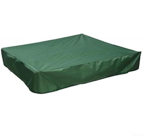 Wasserdichte grüne quadratische Sandkastenabdeckung, staubdicht, UV-Schutz, für Sandkasten, Pool, Sandkasten, 180 x 180 x 20 cm