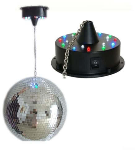 Remote Controlled Dynamic Disco Light Adjustable Speed Mirror Ball Motor for Festivities (Ceiling Motor)