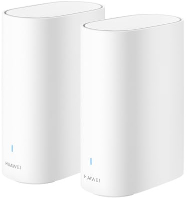 HUAWEI WiFi Mesh 3+ Router, Dual-Band Wi-Fi 6 AX3000, WLAN-Abdeckung im ganzen Haus, über 250 Geräteverbindungen, Wanddurchdringung, Keine DSL-Funktion, 30 Monate Garantie, Weiß, 2er-Pack