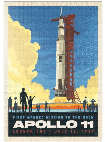 MyPuzzle NASA 1969: Apollo 11 Lift-Off - Premium 1000 Teile Puzzle - MyPuzzle Sonderkollektion von Anderson Design Group
