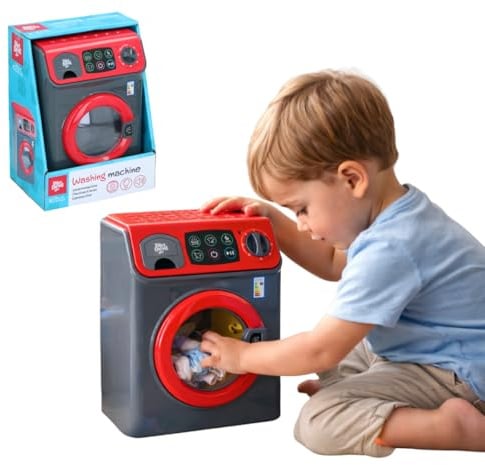 Dirt Devil Spielzeug Waschmaschine Kinder – Mit Licht und Geräusch – Sofort spielbereit – 16,5 x 13 x 22,5 cm – Waschmaschine Kinder Spielzeug für Rollenspiel