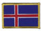 Aufnäher Patch Flagge Island - 8 x 6 cm