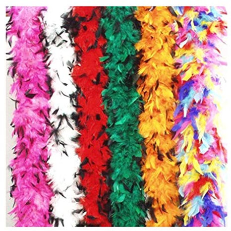 Orlob Faschingszubehör Federboa 1,80 m, 60 g (Multicolor)