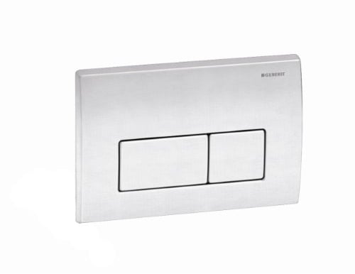 Geberit Kappa50 Dual Flush WC Wall Plate - Brushed Chrome