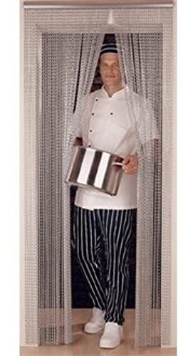EazyZap F129 Anodised Aluminium Chain Door Fly Screen, Grey Finish, 1980mm x 900mm