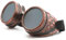 WELDING CYBER GOGGLES Schutzbrille Schweißen Goth cosplay STEAMPUNK COSPLAY GOTH ANTIQUE VICTORIAN WITH SPIKES Includes FREE set Lense Shades UV400 Protection Morefaz(TM) (Copper)