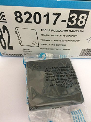 Simon - 82017-38 tecla pulsador campana s-82 grafito Ref. 6558238205