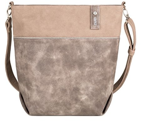 Zwei Jana J12 - Schultertasche 33 cm taupe
