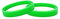 J&R - Braccialetti in Silicone, Misura Giovanile, Colori Assortiti, Confezione da 10, Verde