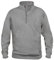 noTrash2003 Sweatshirt Half Zip by Clique in 14 Farben und 7 Größen (4XL, Graumeliert)