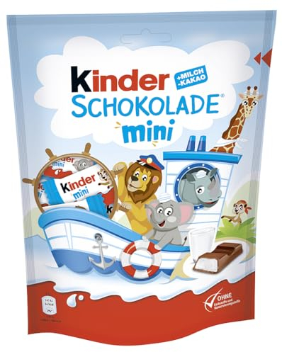 kinder Schokolade Mini, Kleine Portionen für Zwischendurch, 120 g