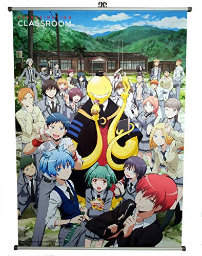 Assassination Classroom - Koro und Klasse 3-E - Wallscroll * 90x60cm Wandbild auf Stoff , offiziell lizensiert