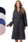 Morgenstern Peignoir Femme Kimono Coton Gaufre - Taille S - Gris