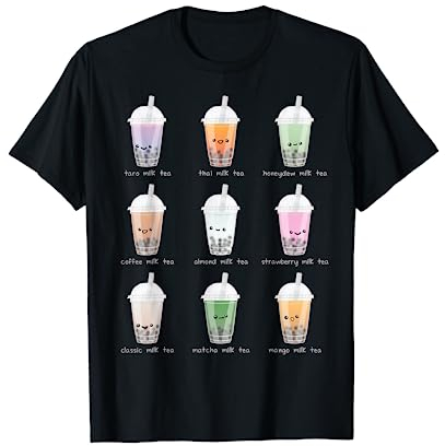 Bubble Milk Tea et thé au lait Boba Esthétique Pastel T-Shirt