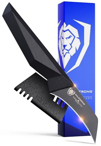 DALSTRONG Vogelschnabel Schälmesser - 7 cm - Shadow Black Serie - Schwarzes Titannitrid - High Carbon - 7CR17MOV-X Vakuumbehandelt Stahl - mit Scheide - NSF Zertifiziert