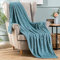 MIULEE Kuscheldecke Fleecedecke Flanell Decke Einfarbig Wohndecken Couchdecke Flauschig Überwurf Mikrofaser Tagesdecke Sofadecke Blanket Für Bett Sofa Schlafzimmer Büro 60x80Inch 150x200cm Graublau