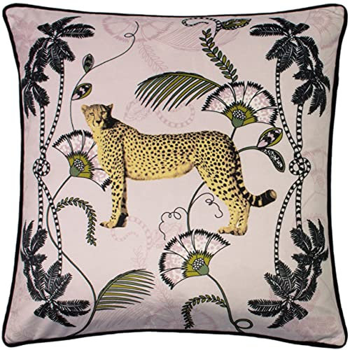 Paoletti Tropica Cheetah Kissenbezug, Polyester, Erröten, 45 x 45cm
