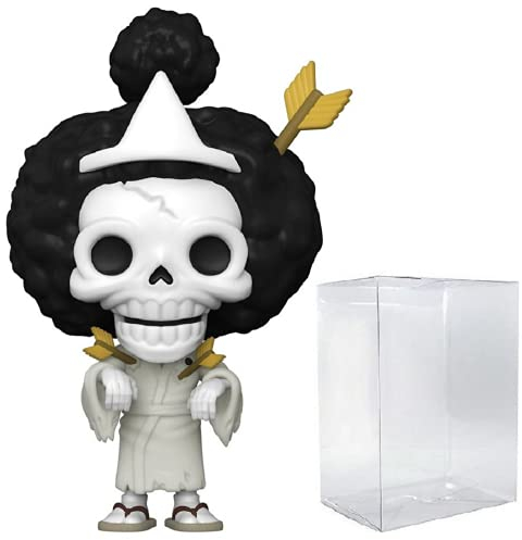 POP One Piece - Brook [Bonekichi] Funko Pop! Vinyl Figure (Bundled with Compatible Pop Box Protector Case) Multicolor 3.75 inches