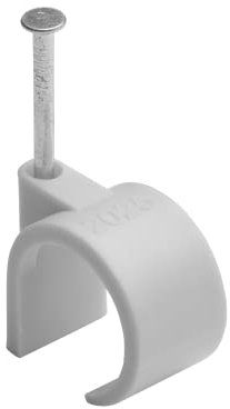 Grapas Para Cable Ø 20 A 25 Mm Gris Bolsa De 50